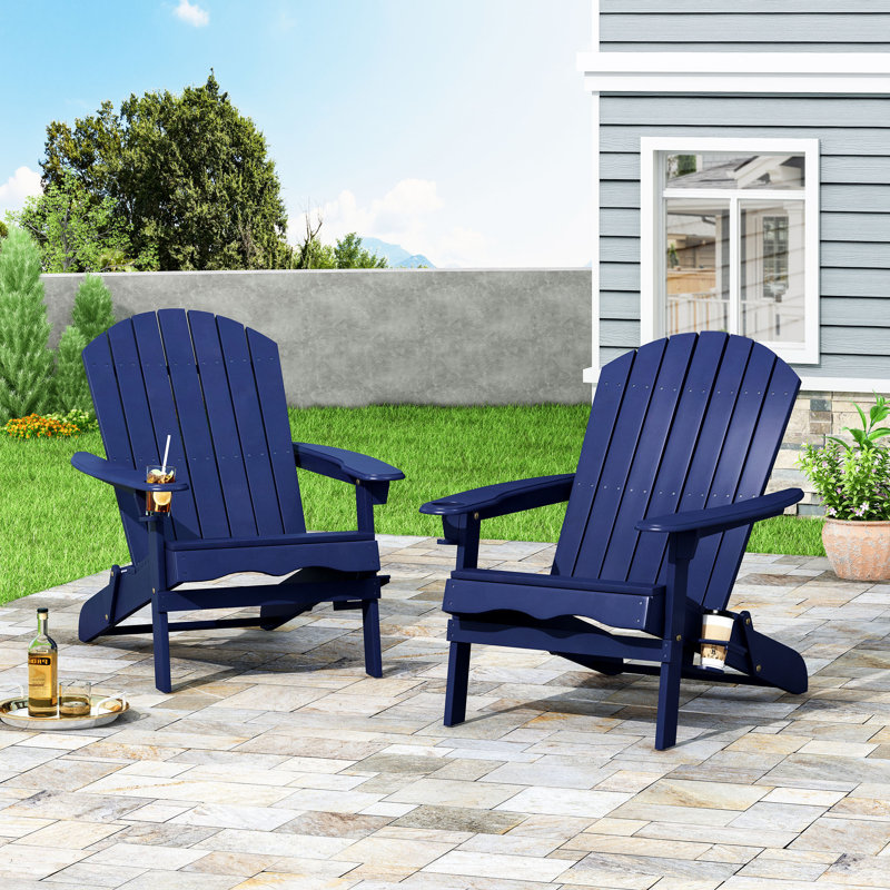 Longshore Tides Solid Wood Folding Adirondack Chair & Reviews Wayfair